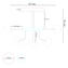 Atmosfera plafoniera da soffitto - Bianco e rubino - vetro di Murano originale